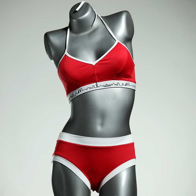 schöne süße nachhaltige gemusterte Bikini Set, sportliche Bademode für Damen thumbnail