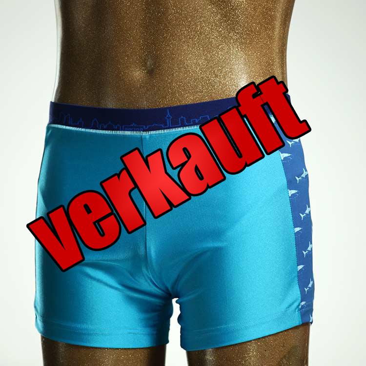 günstiger gemusterter nachhaltiger handgemachter Badehose , Bademode für Herren