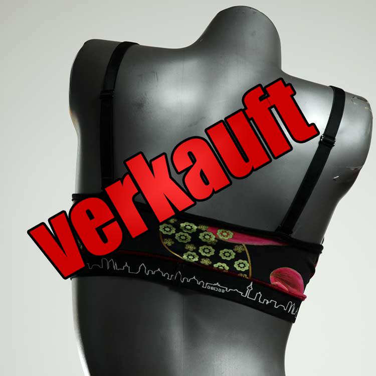 gemusterte nachhaltige sexy handgemachte BH, Büsternhalter aus Baumwolle, Damenunterwäsche