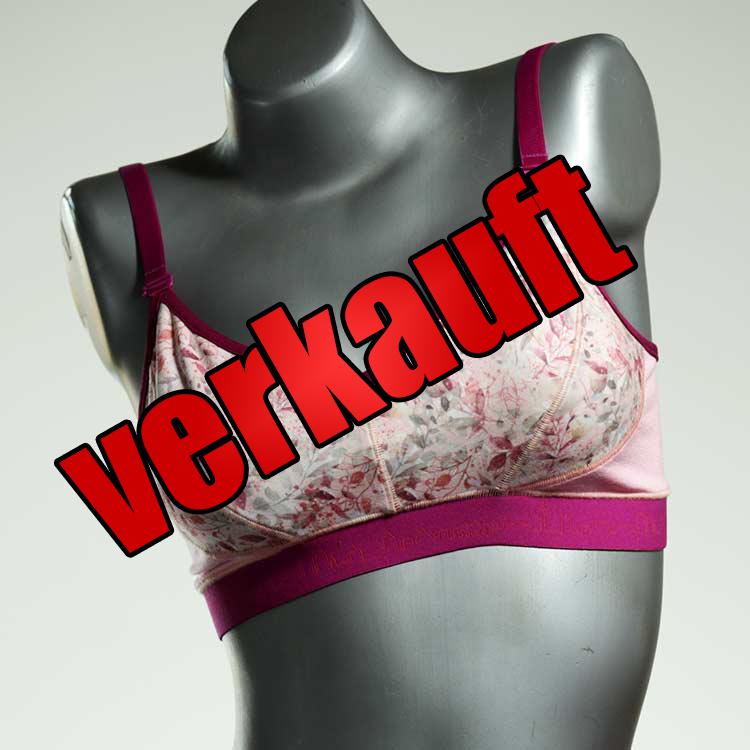 ökologische sexy schöne gemusterte BH, Büsternhalter aus Baumwolle, Damenunterwäsche