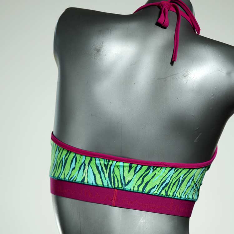 ökologische süße bequeme bunte Bikini Top, sportliche Bademode für Damen thumbnail