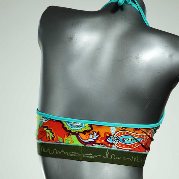 ökologische schöne preiswerte handgemachte Bikini Top, sportliche Bademode für Damen