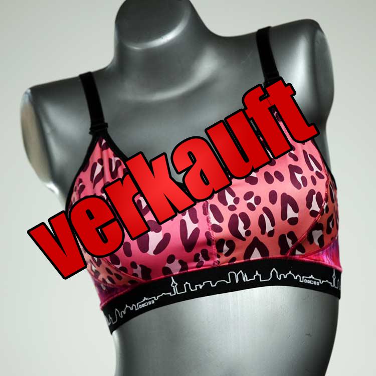 süße handgemachte nachhaltige farbige Bikini Top, sportliche Bademode für Damen