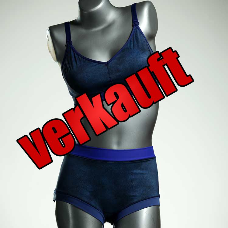 sexy gemusterte bunte handgemachte Bikini Set, sportliche Bademode für Damen