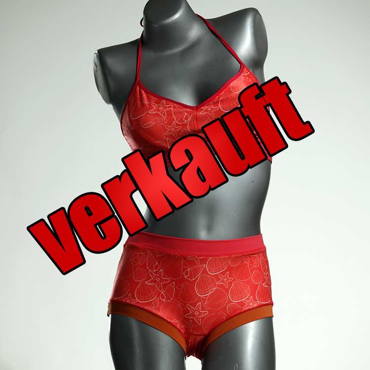 handgemachte bunte sexy nachhaltige Bikini Set, sportliche Bademode für Damen