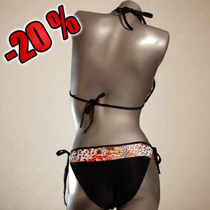 günstige attraktive preiswerte gemusterte Triangel Bikini Set, Bademode für Damen