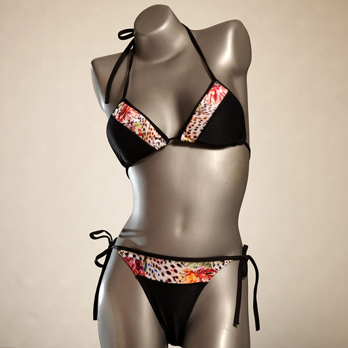 günstige attraktive preiswerte gemusterte Triangel Bikini Set, Bademode für Damen thumbnail