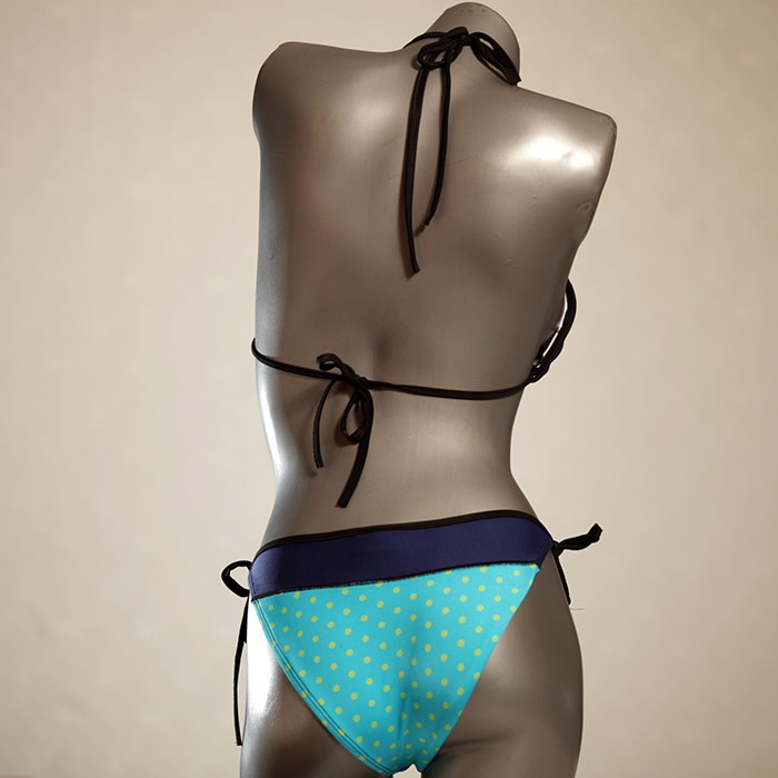 farbige ökologische nachhaltige sexy Triangel Bikini Set, Bademode für Damen thumbnail