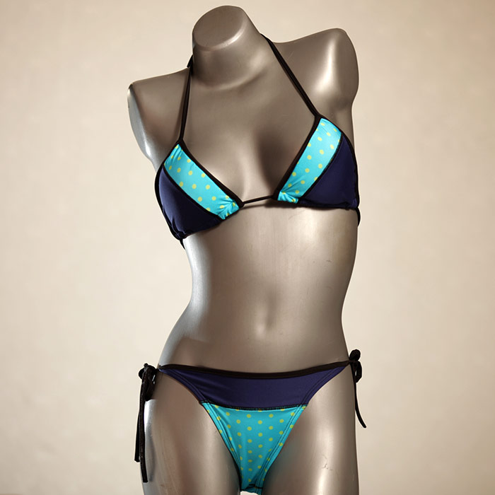 farbige ökologische nachhaltige sexy Triangel Bikini Set, Bademode für Damen thumbnail
