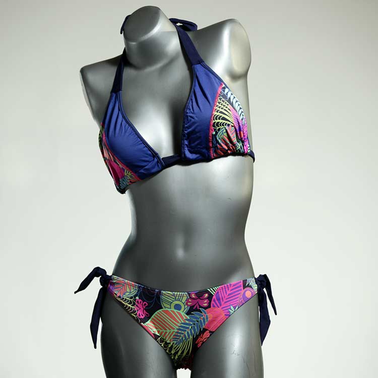 ökologische gemusterte süße bunte Triangel Bikini Set, Bademode für Damen