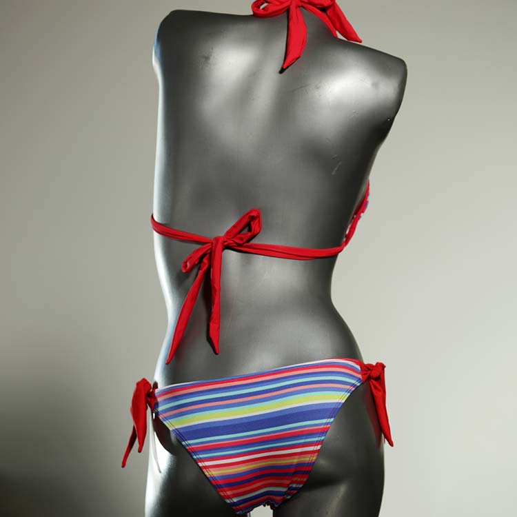 bunte ökologische gemusterte preiswerte Triangel Bikini Set, Bademode für Damen