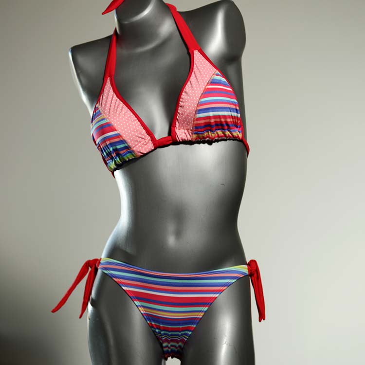 bunte ökologische gemusterte preiswerte Triangel Bikini Set, Bademode für Damen