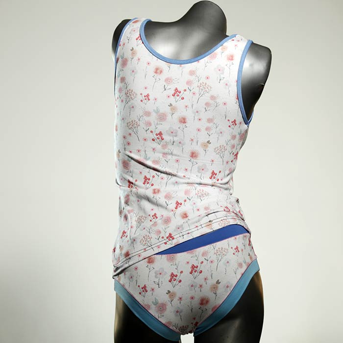 attraktive schöne sexy süße Unterwäsche Set für DamenPanty / Hotpant mit Top aus Biobaumwolle