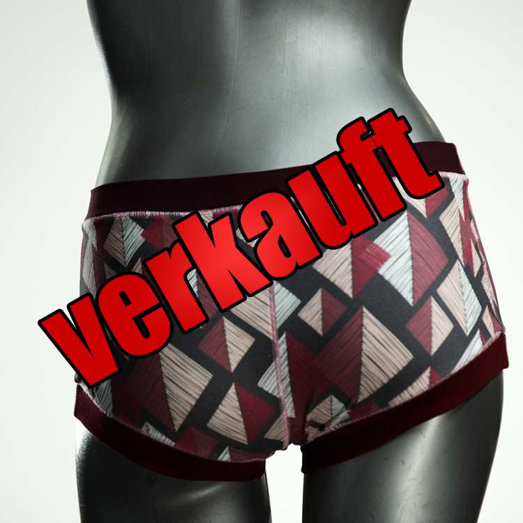 bunte ökologische attraktive sexy Hotpant aus Biobaumwolle, Unterwäsche für Damen