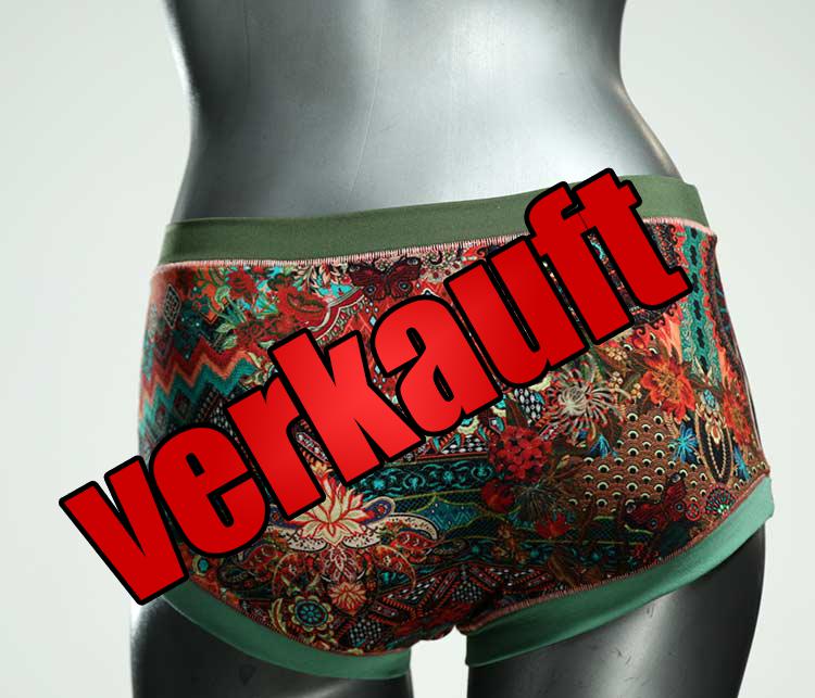 gemusterte sexy nachhaltige handgemachte Hotpant aus Biobaumwolle, Unterwäsche für Damen