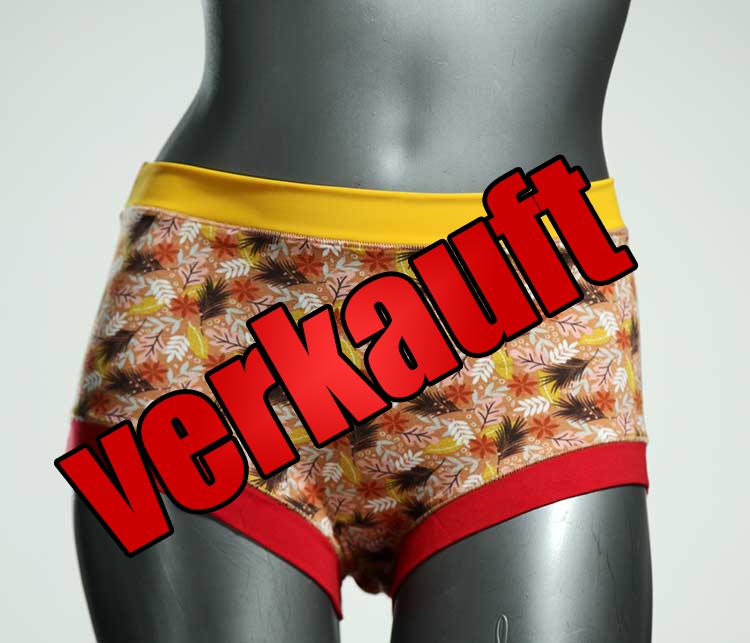 farbige preiswerte handgemachte ökologische Hotpant aus Biobaumwolle, Unterwäsche für Damen