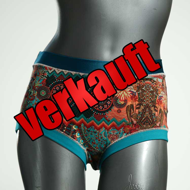 günstige handgemachte bunte bequeme Hotpant aus Biobaumwolle, Unterwäsche für Damen