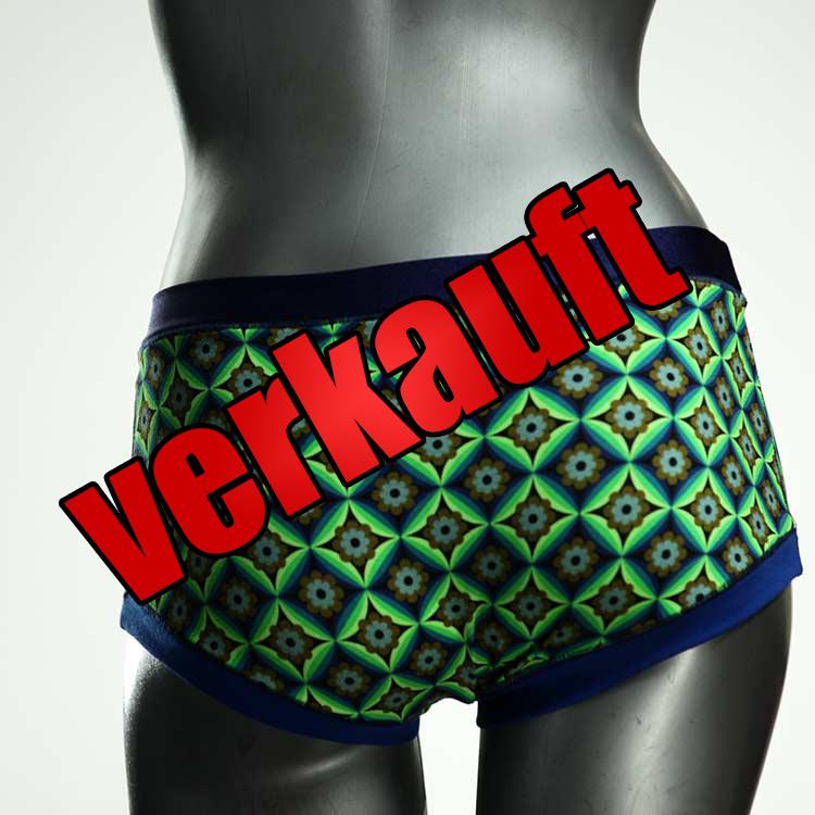 bunte nachhaltige sexy attraktive Hotpant aus Biobaumwolle, Unterwäsche für Damen