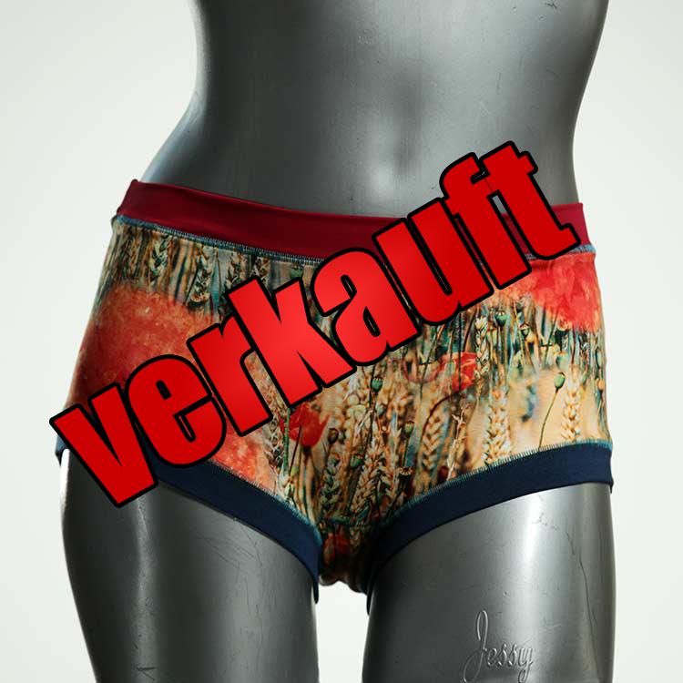 gemusterte ökologische handgemachte schöne Hotpant aus Biobaumwolle, Unterwäsche für Damen