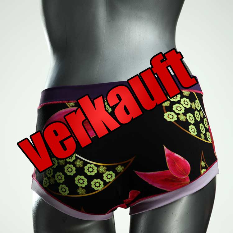 ökologische bunte sexy günstige Hotpant aus Biobaumwolle, Unterwäsche für Damen