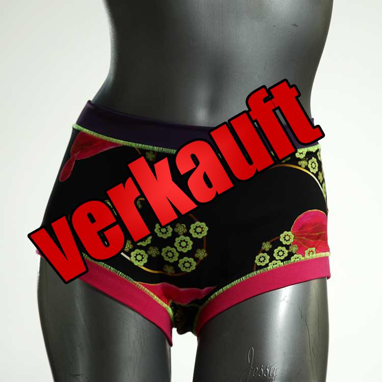 bunte nachhaltige schöne attraktive Hotpant aus Biobaumwolle, Unterwäsche für Damen