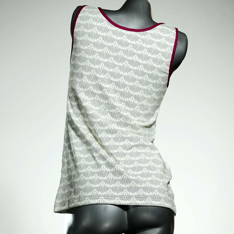 attraktive süße handgemachte preiswerte Top aus Biobaumwolle, Unterhemd für Damen