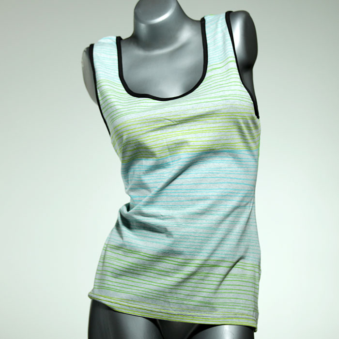 preiswerte bunte ökologische attraktive Top aus Biobaumwolle, Unterhemd für Damen thumbnail
