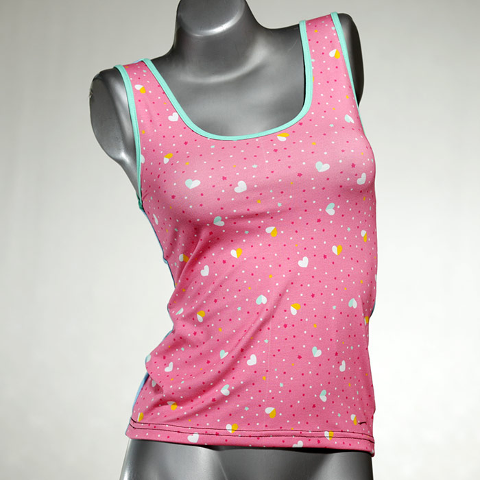 preiswerte attraktive bunte süße Top aus Biobaumwolle, Unterhemd für Damen thumbnail