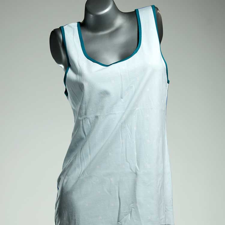 günstige handgemachte bunte attraktive Top aus Biobaumwolle, Unterhemd für Damen