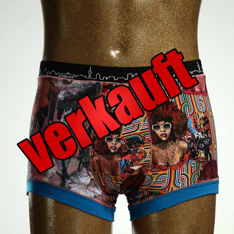 nachhaltiger gemusterter bequemer sexy Herrenshort, Unterwäsche aus Baumwolle für Herren