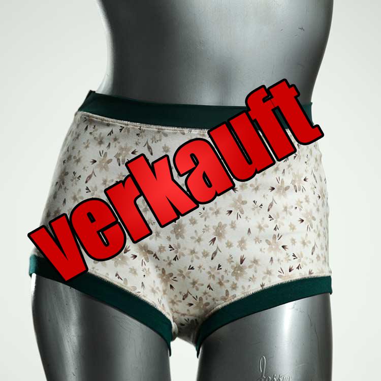 gemusterte handgemachte bequeme günstige High waist Hotpant aus Baumwolle, Unterwäsche für Damen