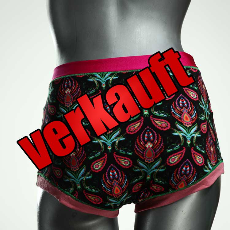 attraktive gemusterte bequeme bunte High waist Hotpant aus Baumwolle, Unterwäsche für Damen