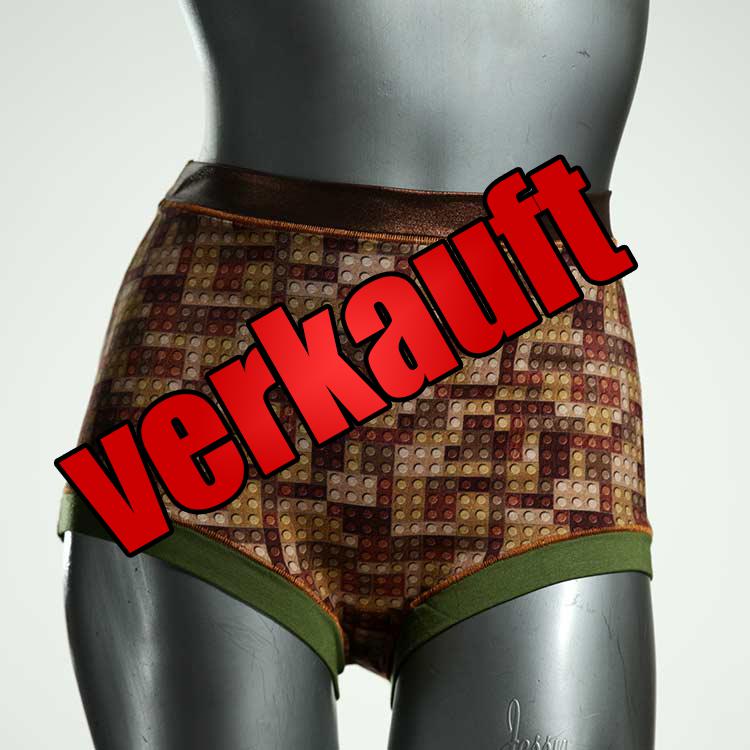 süße bunte nachhaltige günstige High waist Hotpant aus Baumwolle, Unterwäsche für Damen