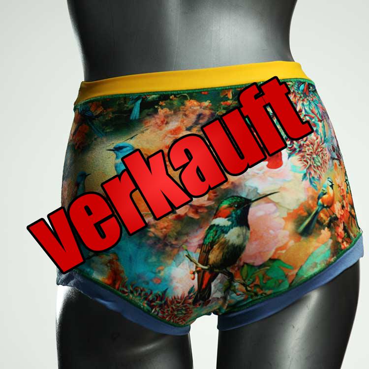 bequeme nachhaltige bunte günstige High waist Hotpant aus Baumwolle, Unterwäsche für Damen