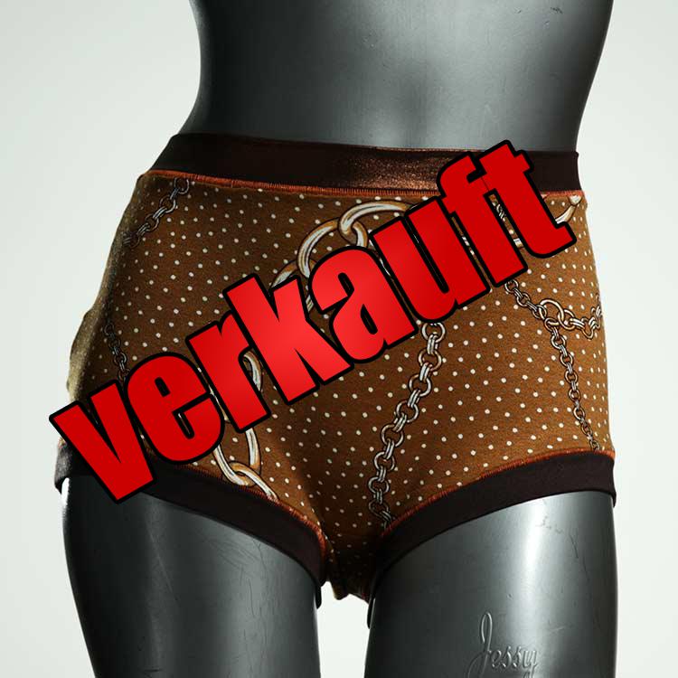 bunte handgemachte preiswerte süße High waist Hotpant aus Baumwolle, Unterwäsche für Damen