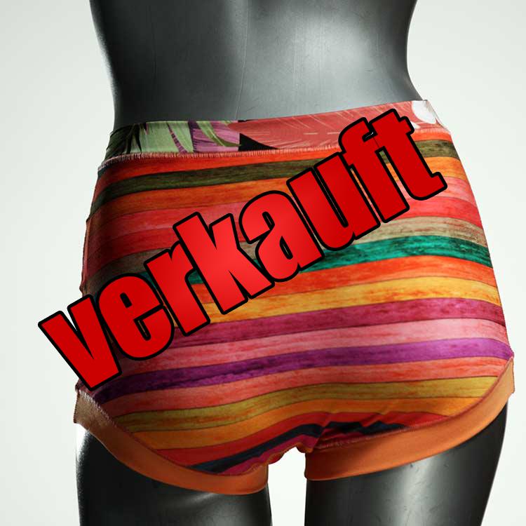 bunte schöne farbige attraktive Highwaist aus Biobaumwolle, Unterwäsche für Damen