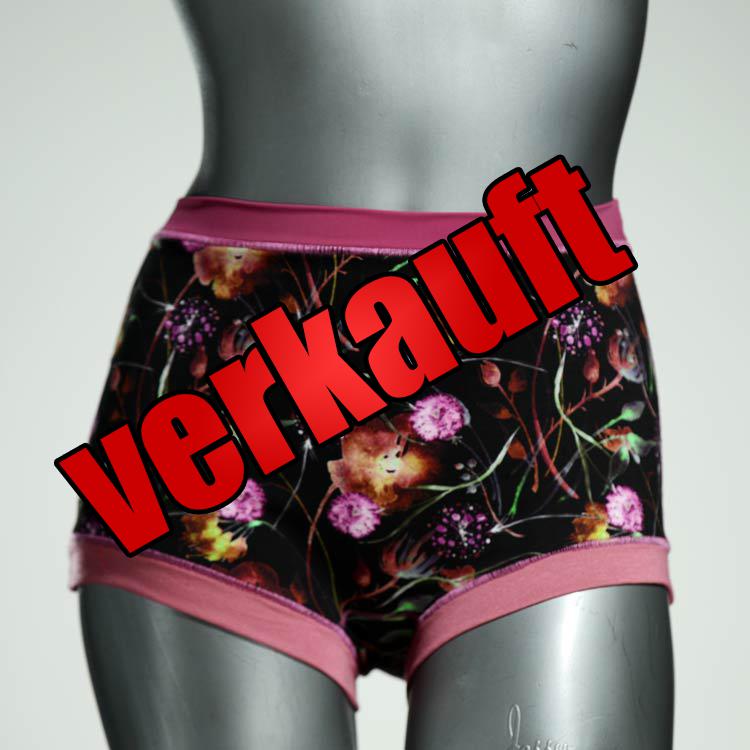 gemusterte ökologische bunte günstige High waist Hotpant aus Baumwolle, Unterwäsche für Damen