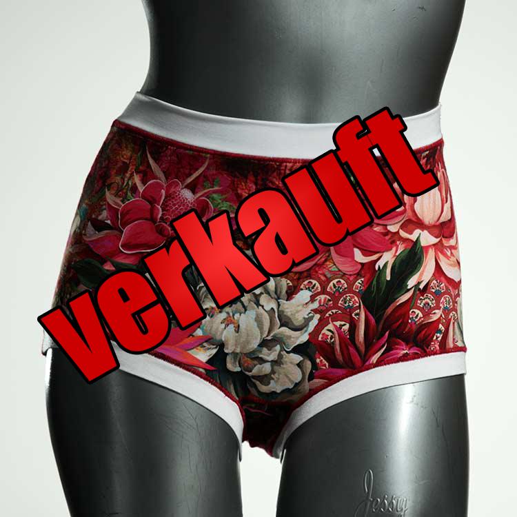 bunte ökologische farbige nachhaltige High waist Hotpant aus Baumwolle, Unterwäsche für Damen