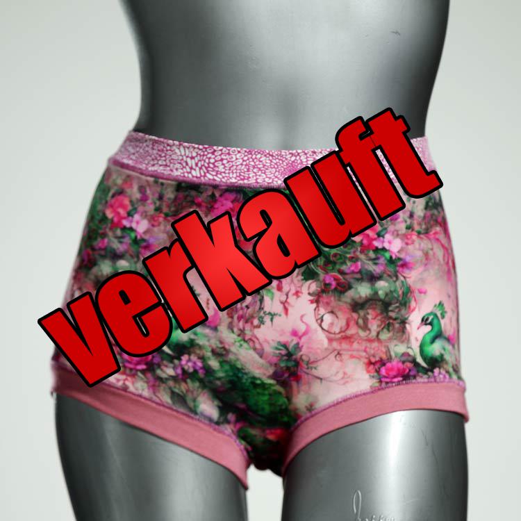 schöne gemusterte preiswerte ökologische High waist Hotpant aus Baumwolle, Unterwäsche für Damen