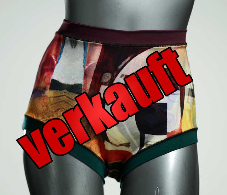 ökologische bequeme günstige gemusterte High waist Hotpant aus Baumwolle, Unterwäsche für Damen