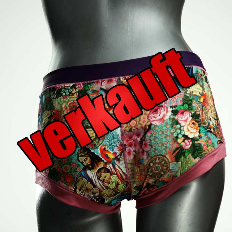 günstige handgemachte preiswerte gemusterte Hotpant aus Baumwolle, Unterwäsche für Damen