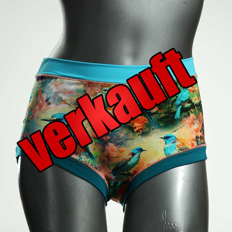 ökologische bunte bequeme gemusterte Hotpant aus Baumwolle, Unterwäsche für Damen