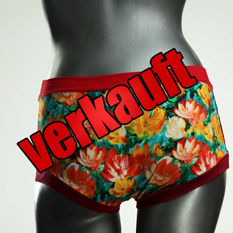 bequeme ökologische handgemachte gemusterte Hotpant aus Baumwolle, Unterwäsche für Damen