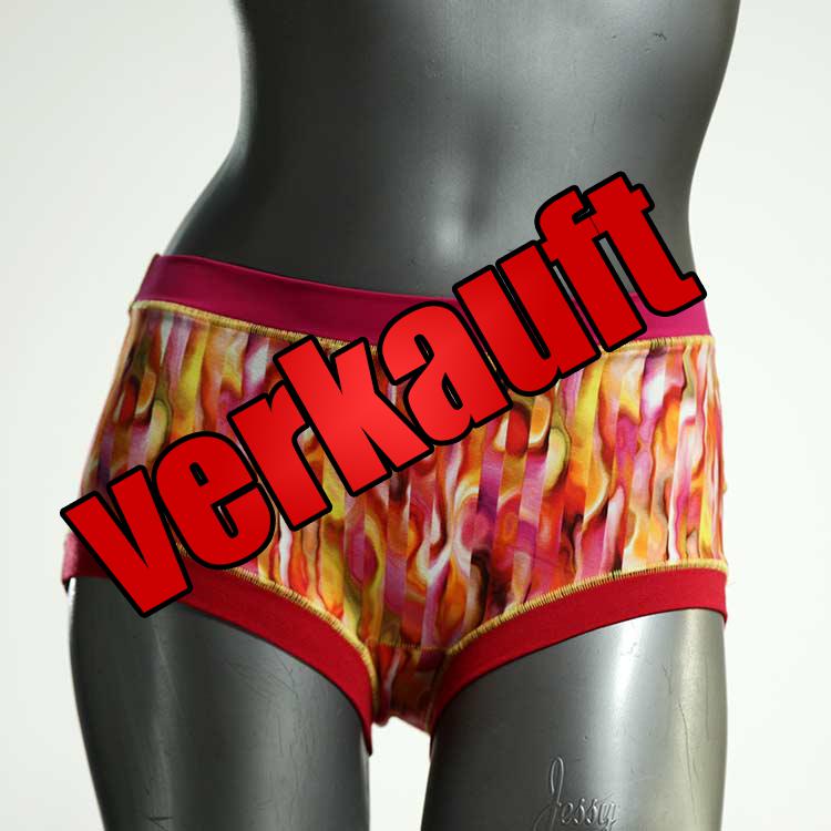 handgemachte sexy nachhaltige bunte Hotpant aus Baumwolle, Unterwäsche für Damen