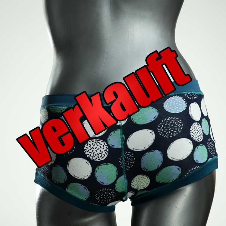 nachhaltige bequeme handgemachte gemusterte Hotpant aus Baumwolle, Unterwäsche für Damen