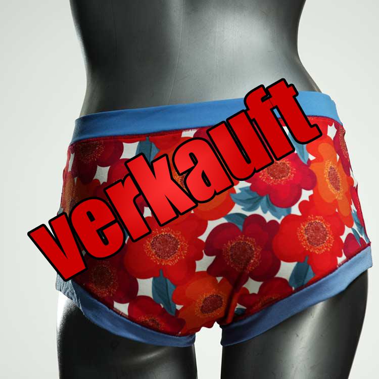 attraktive gemusterte nachhaltige bunte Hotpant aus Baumwolle, Unterwäsche für Damen