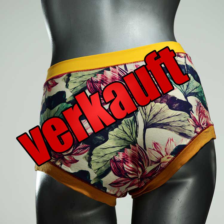 bunte ökologische farbige günstige Hotpant aus Baumwolle, Unterwäsche für Damen