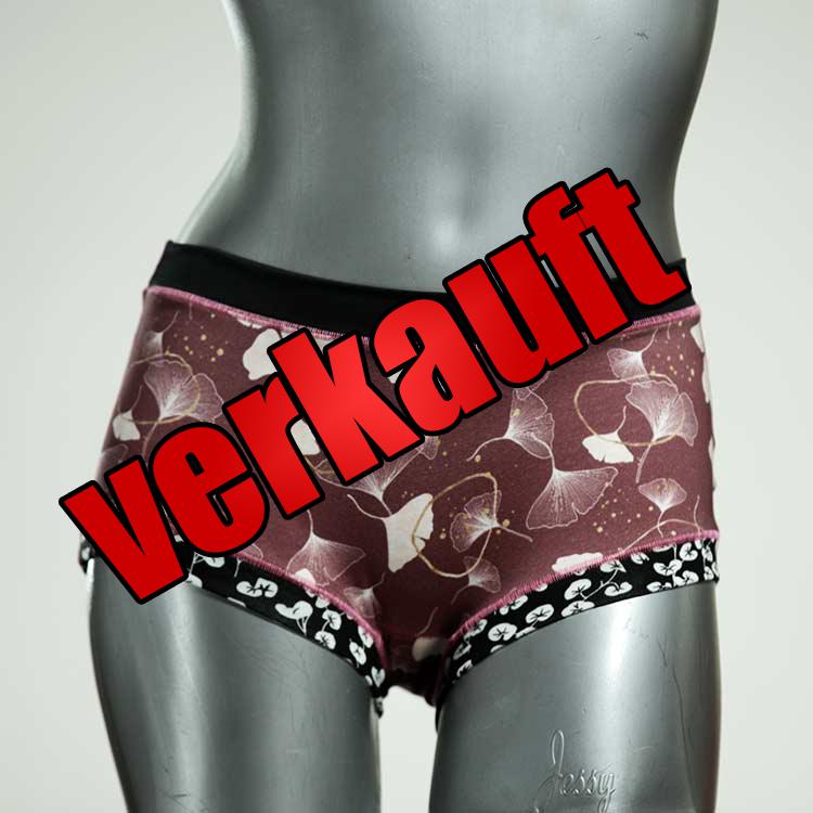 gemusterte bequeme nachhaltige attraktive Hotpant aus Baumwolle, Unterwäsche für Damen